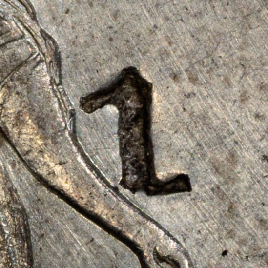 Chopmark resembling 1 - number chopmark
